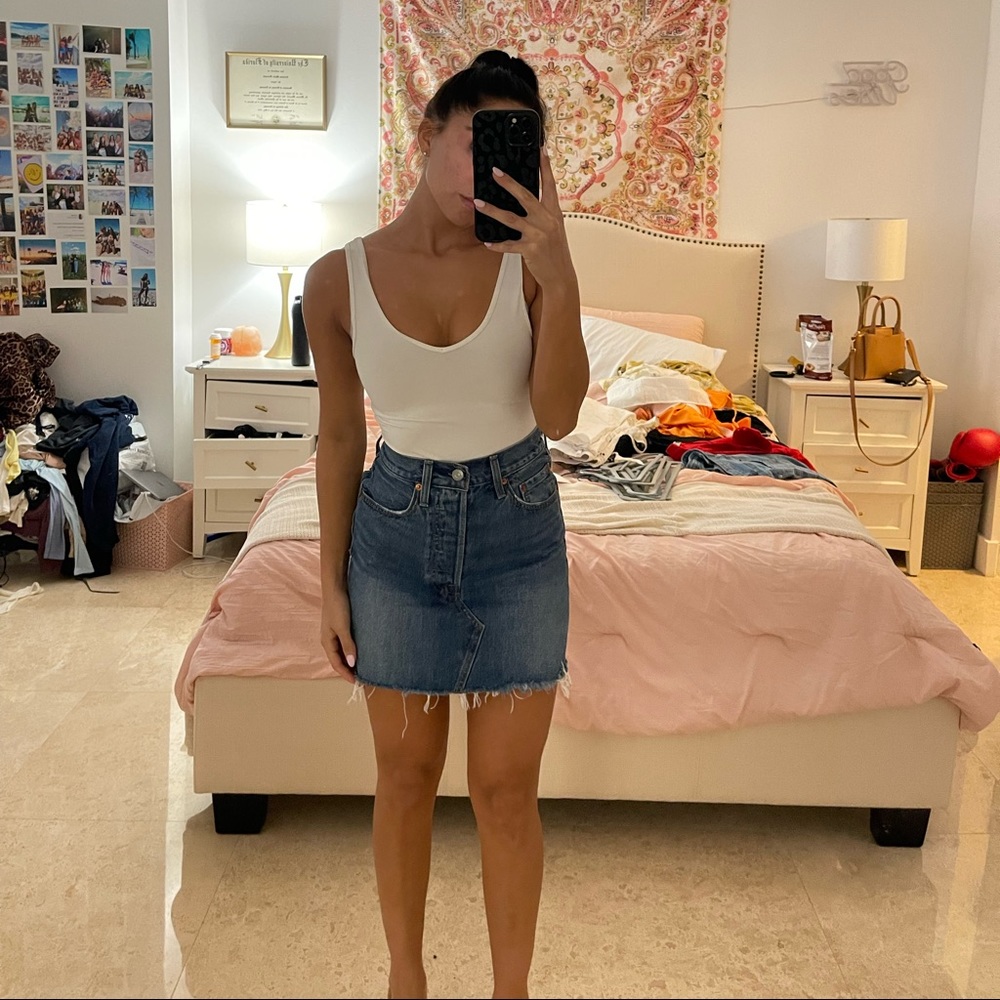 Levi’s denim mini skirt